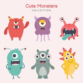 かわいいピーカブー モンスター ベクトル図 - モンスターのベクターアート素材や画像を多数ご用意 - Istock モンスターイラスト／無料イラストなら「イラストAc」