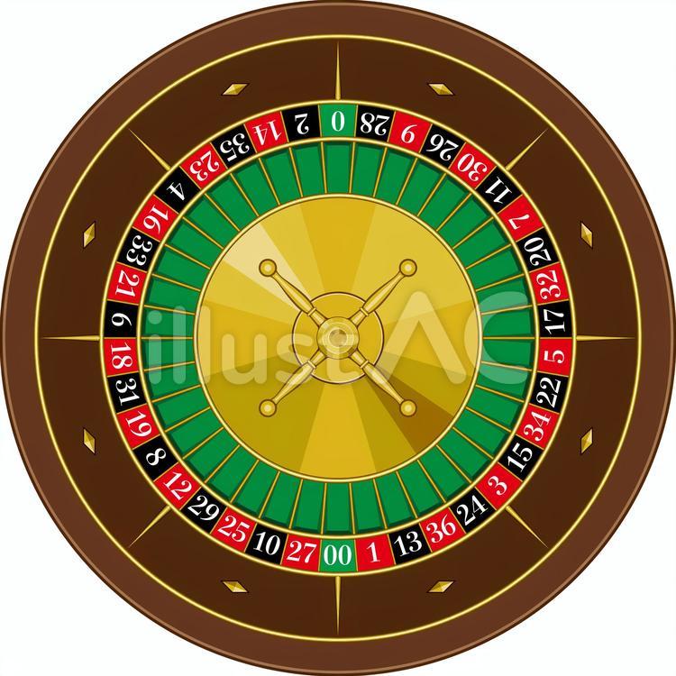 ルーレット アメリカンスタイル カジノイラスト No 2051060｜無料イラスト・フリー素材なら「イラストAC」