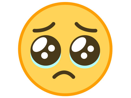 🥺" 意味：訴えかける顔 絵文字 (ぴえん 絵文字) | Let's Emoji うるうる 顔イラスト／無料イラストなら「イラストAc」