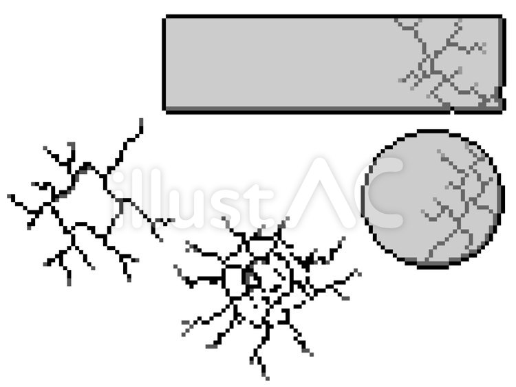 Free Vectors Pixel art crack material concrete