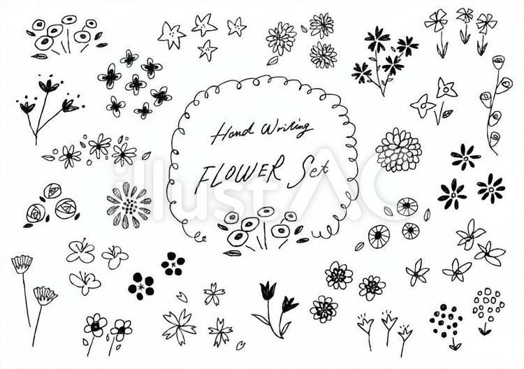 手描き 花 青 イラスト素材 [ 6328434 ] - フォトライブラリー Photolibrary 花／手描き風イラスト - No: 735229／無料イラストなら「イラストAc」