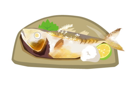焼き魚三品】の画像素材(31348451) | イラスト素材ならイメージナビ アジの塩焼きイラスト／無料イラストなら「イラストAc」