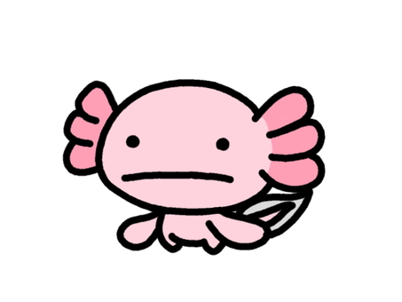 急に全てが嫌になったウーパールーパー - Line スタンプ | Line Store ウーパールーパーイラスト／無料イラストなら「イラストAc」