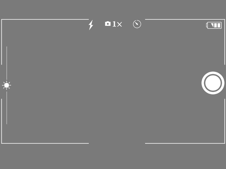 カメラビューフレームイラスト画像とPsd素材の無料ダウンロード - Pngtree スマホカメラフレーム縦用16:9イラスト - No: 22101724／無料イラストなら「イラストAc」