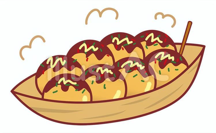 たこ焼きのタコキャライラストのフリー素材｜イラストイメージ たこ焼き イラストイラスト - No: 1989660／無料イラストなら「イラストAc」