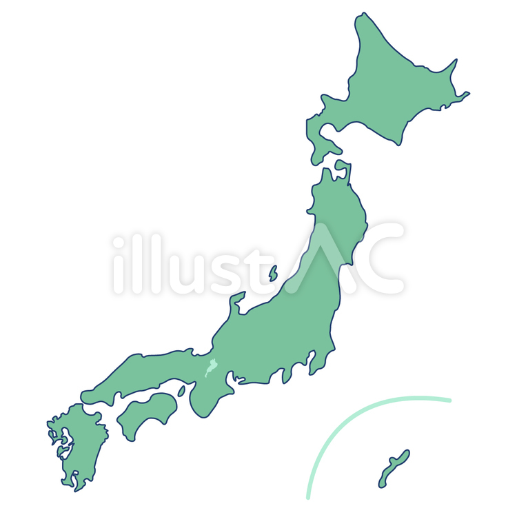 Free Vectors Map of the Japanese archipelago