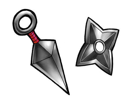 無料イラスト クナイ クナイイラスト／無料イラストなら「イラストAc」