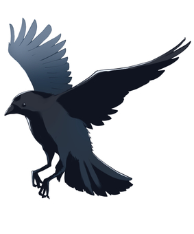無料壁紙：ダークなデザインがかっこいいカラスのイラスト画像まとめ：Switchbox からすイラスト／無料イラストなら「イラストAc」