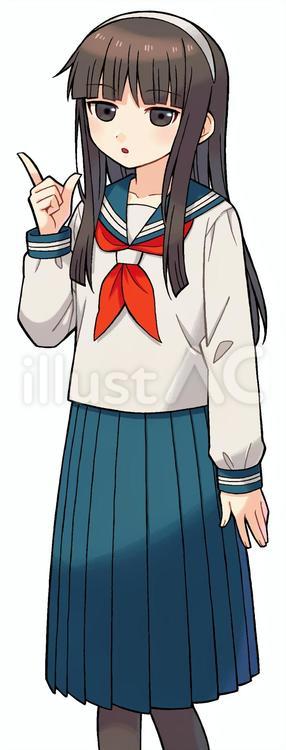 Twitter 上的 原稿残り1件/冊子レイアウト作成📚宇野草壁："#セーラー服女子のイラストだけで興味を持ってくれる方へ届け 最近描いてない… Https://T.co/Ktytfunhnh" / Twitter 制服(セーラー服)の女の子(6頭身)イラスト - No: 2425942／無料イラストなら「イラストAc」