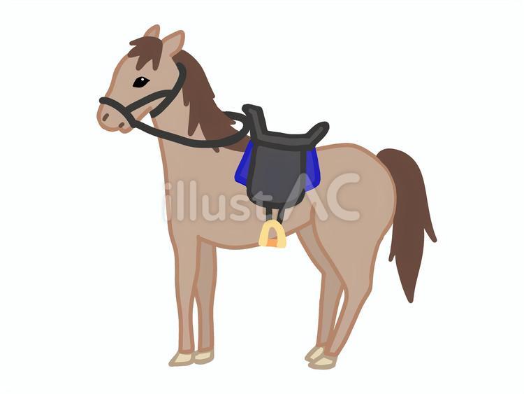 馬（鞍あり）イラスト No 23601303／無料イラスト/フリー素材なら「イラストAC」