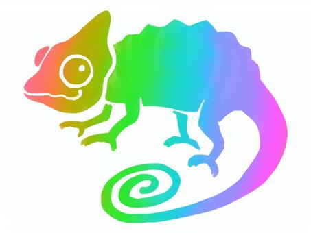 カメレオンのイラスト | 無料フリーイラスト素材集【Frame Illust】 エボシカメレオンイラスト／無料イラストなら「イラストAc」