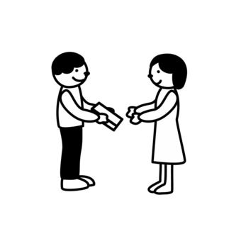 手渡し イラスト素材 - Istock 手渡しイラスト／無料イラストなら「イラストAc」