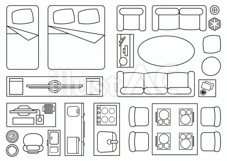 Floor Plan Furniture Vectors Free Viewfloor.co