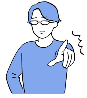 指差しポーズが決まったイラスト特集 指差しポーズイラスト／無料イラストなら「イラストAc」