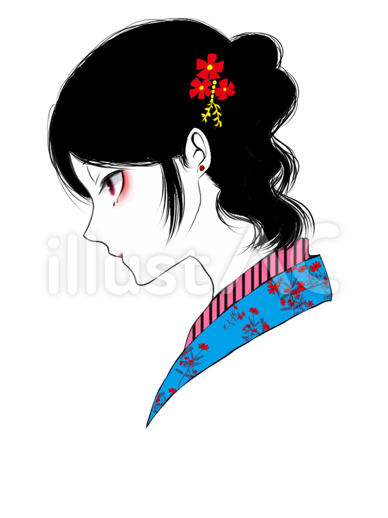 横顔の女学生モノクロイラストのイラスト素材 [78653182] - Pixta 横顔美人イラスト - No: 1522448／無料イラストなら「イラストAc」
