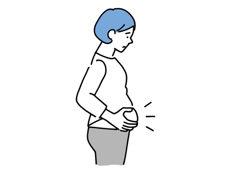 無料イラスト] お腹が出てきたメタボな男性 - パブリックドメインQ：著作権フリー画像素材集 メタボイラスト／無料イラストなら「イラストAc」