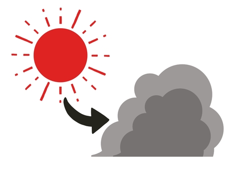 晴れのちくもりアイコンのイラスト（白黒） | 無料イラスト素材のIllalet 晴れのちくもりイラスト／無料イラストなら「イラストAc」