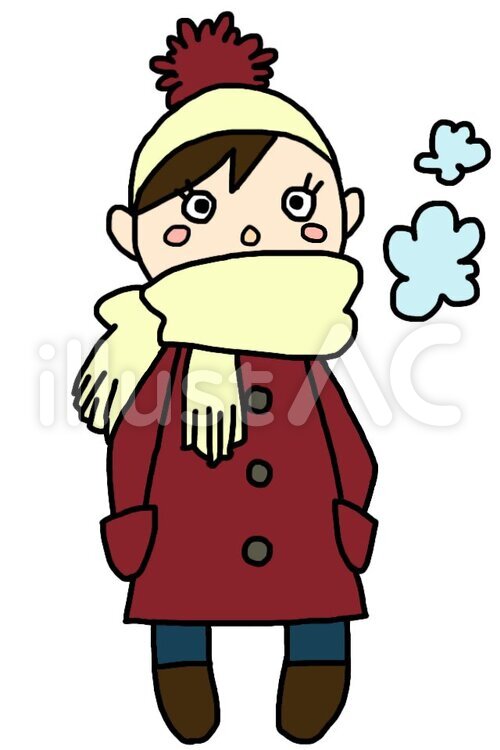 Free Vectors Red coat girl