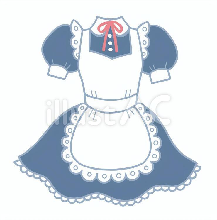 あゆかわ しのぶ - 裾にご注意！膝上メイド服がかわいいイラスト特集... | Facebook メイド服イラスト - No: 350795／無料イラストなら「イラストAc」