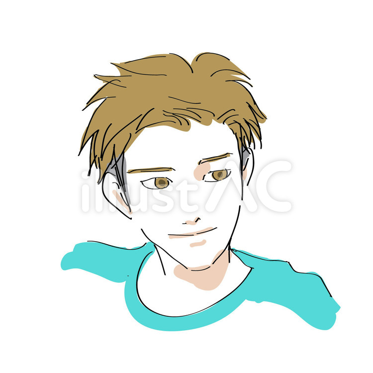 ツーブロックの男性イラスト No 834238/無料イラストなら「イラストAC」