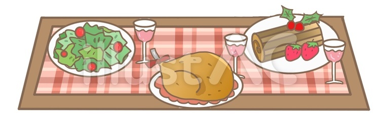 シャンパン、家禽、Swetts、フルーツ、野菜とお祝いごちそう のイラスト素材・ベクタ - . Image 16514570. ごちそうイラスト - No: 1272248／無料イラストなら「イラストAc」