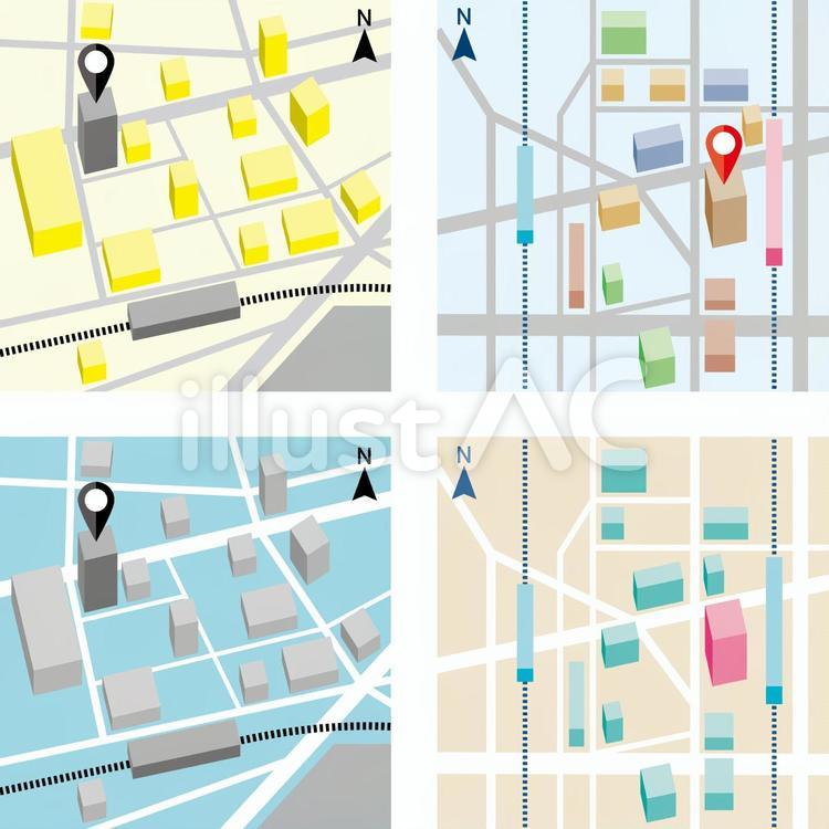 Free Vectors Sample dummy map 3D solid