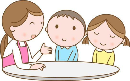 言い聞かせるイラスト／無料イラストなら「イラストAc」 言い聞かせるイラスト／無料イラストなら「イラストAc」