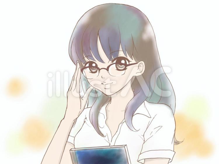 女の子 イラスト」おしゃれまとめの人気アイデア｜Pinterest｜神崎 心恋 | イラスト 病み, イラスト, かわいいアニメの女の子 メガネの女の子イラスト - No: 1161956／無料イラストなら「イラストAc」