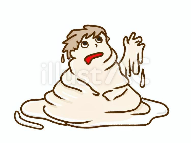 溶けるイメージ イラスト素材 [ 464479 ] - フォトライブラリー Photolibrary 溶ける!!イラスト - No: 1023057／無料イラストなら「イラストAc」