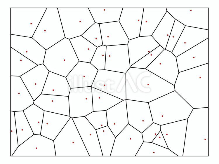 Free Vectors | Sample shape of Voronoi diagram