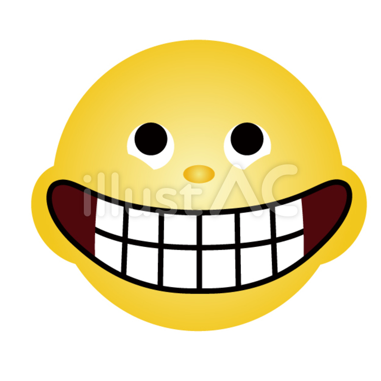 笑う顔文字 のイラスト素材・ベクタ - . Image 53526757. 笑う顔文字イラスト - No: 1886601／無料イラストなら「イラストAc」