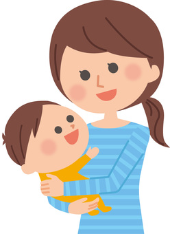 母と子の時間 | 柿の木坂写真工房 母と子イラスト／無料イラストなら「イラストAc」