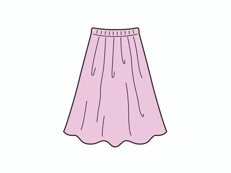 だれでも簡単】このスカートの描き方① - Youtube ロングスカートイラスト／無料イラストなら「イラストAc」