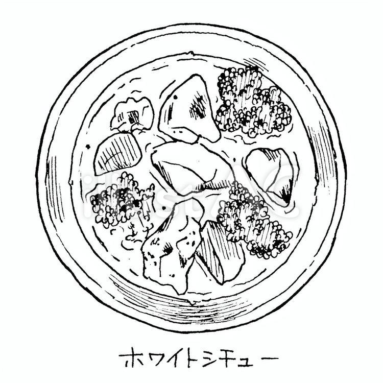 Free Vectors White stew line drawing