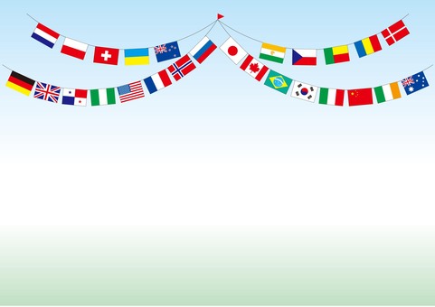 万国旗のイラスト | かわいいフリー素材集 いらすとや 万国旗イラスト／無料イラストなら「イラストAc」