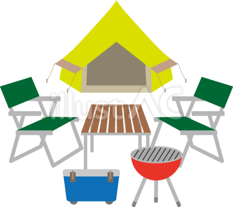 キャンプイラスト No 1966303／無料イラストなら「イラストAC」