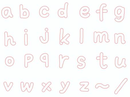 Bubble Letter Alphabet Lower Case