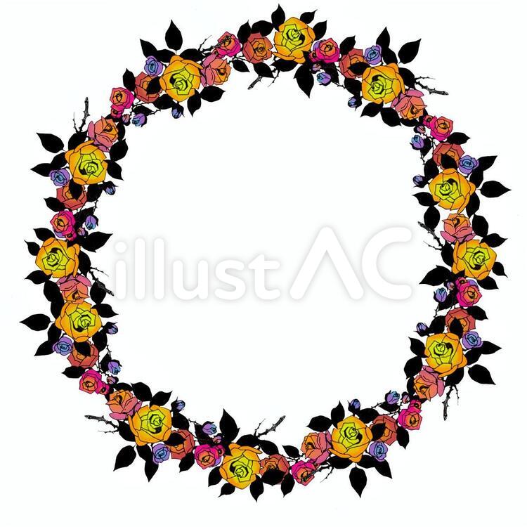 Free Vectors Rose lease frame