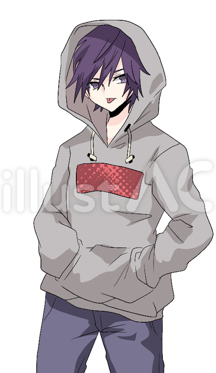 パーカー男子のイラスト特集 パーカー男子イラスト - No: 1453568／無料イラストなら「イラストAc」