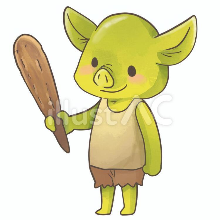 ☆マモノノキャラクター紹介☆ゴブリンみどり☆ | 『ゲームマーケット』公式サイト | 国内最大規模のアナログゲーム・ テーブルゲーム・ボードゲーム イベント かわいいゴブリンイラスト - No: 1704731／無料イラストなら「イラストAc」