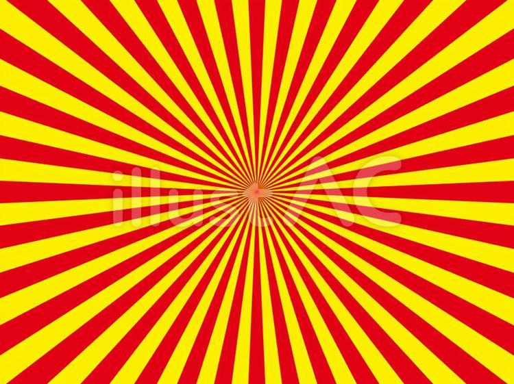 創価学会仏壇 金剛堂オンラインストア / 三色旗 特大 赤と黄色の集中線イラスト - No: 1016389／無料イラストなら「イラストAc」