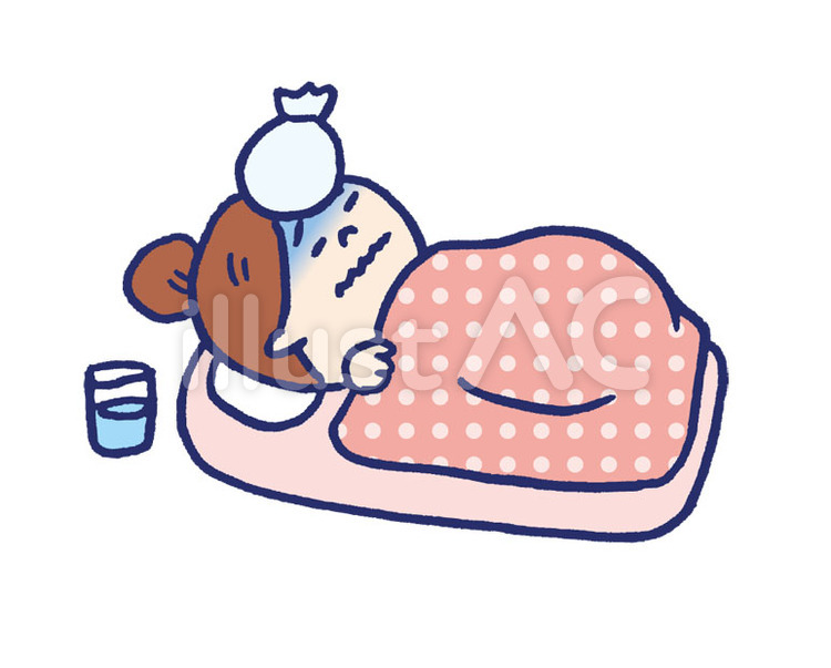 病気の人イラスト デザイン集 のイラスト素材・ベクタ - . Image 60552645. 女子 病気イラスト - No: 1257687／無料イラストなら「イラストAc」