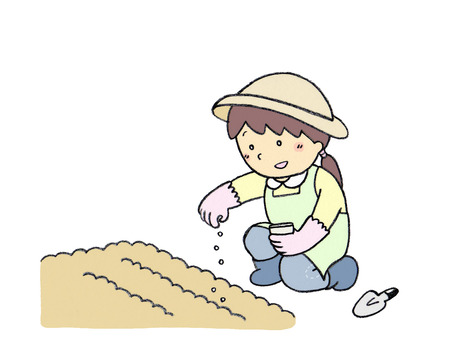 種まき」イラスト無料 種まきイラスト／無料イラストなら「イラストAc」