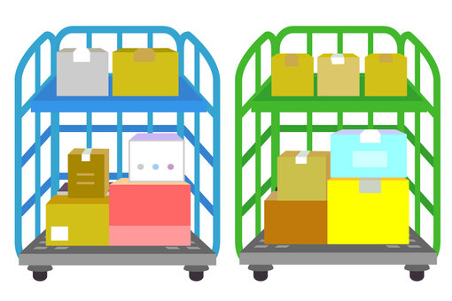 イラスト カゴ車 281502カゴ車 イラスト