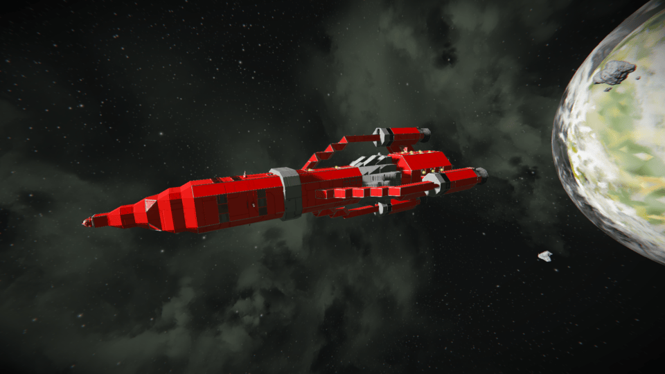 Thunderbird 3 item for Space Engineers mod.io