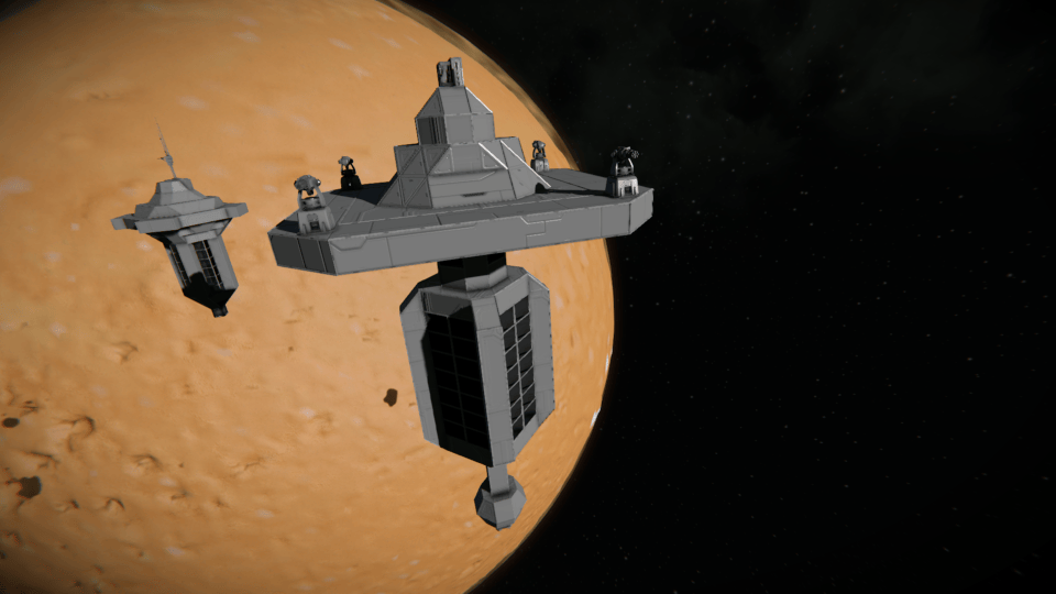 Small Defense Platform item for Space Engineers mod.io