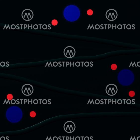 "Red and blue dots on black..." av Anki Höglund Mostphotos