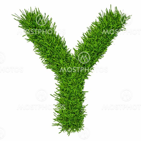 "Letter of grass alphabet. 3..." fra Kirill Cherezov Mostphotos