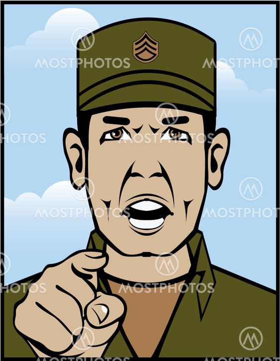 "Drill Sergeant original vec..." fra Anton Novik Mostphotos