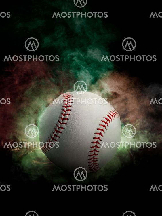 "Baseball on the color smoke..." av Retouchman Mostphotos
